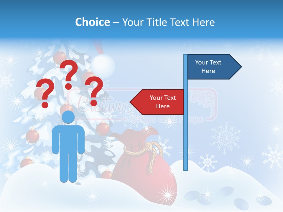 Fir Branch Rope PowerPoint Template