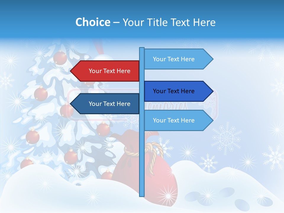 Fir Branch Rope PowerPoint Template