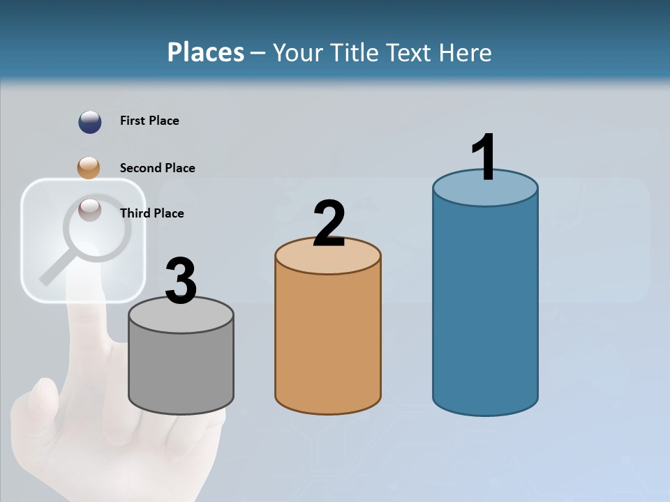 Hand Tech Pressing PowerPoint Template