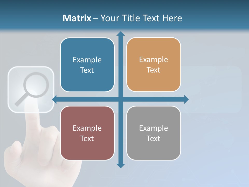 Hand Tech Pressing PowerPoint Template