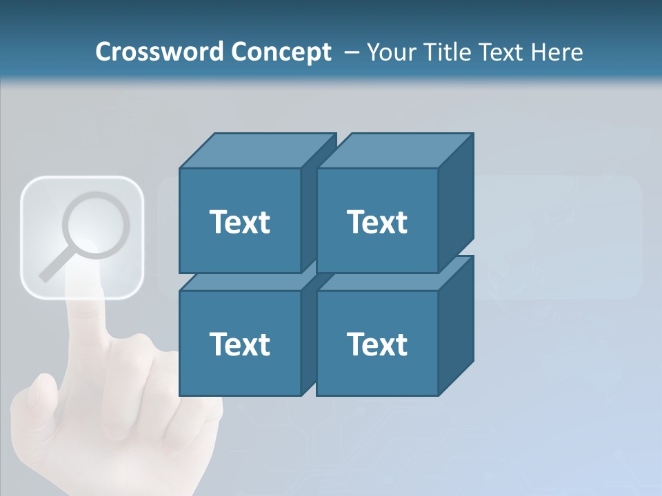 Hand Tech Pressing PowerPoint Template