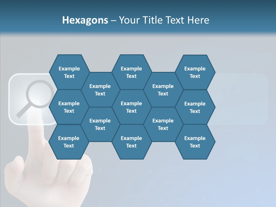 Hand Tech Pressing PowerPoint Template