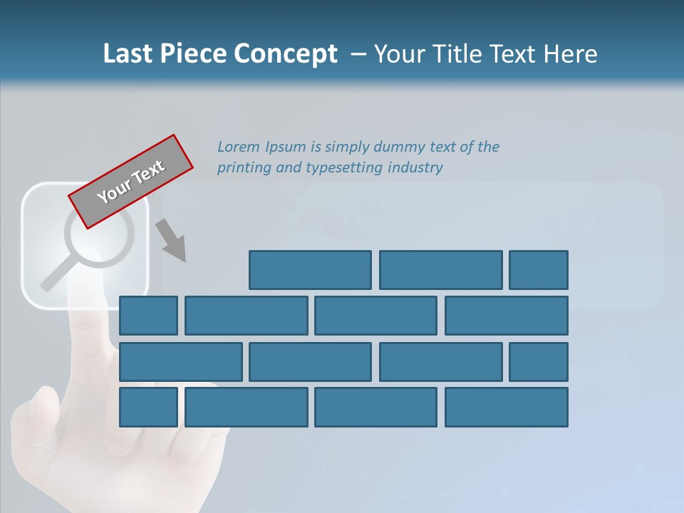 Hand Tech Pressing PowerPoint Template