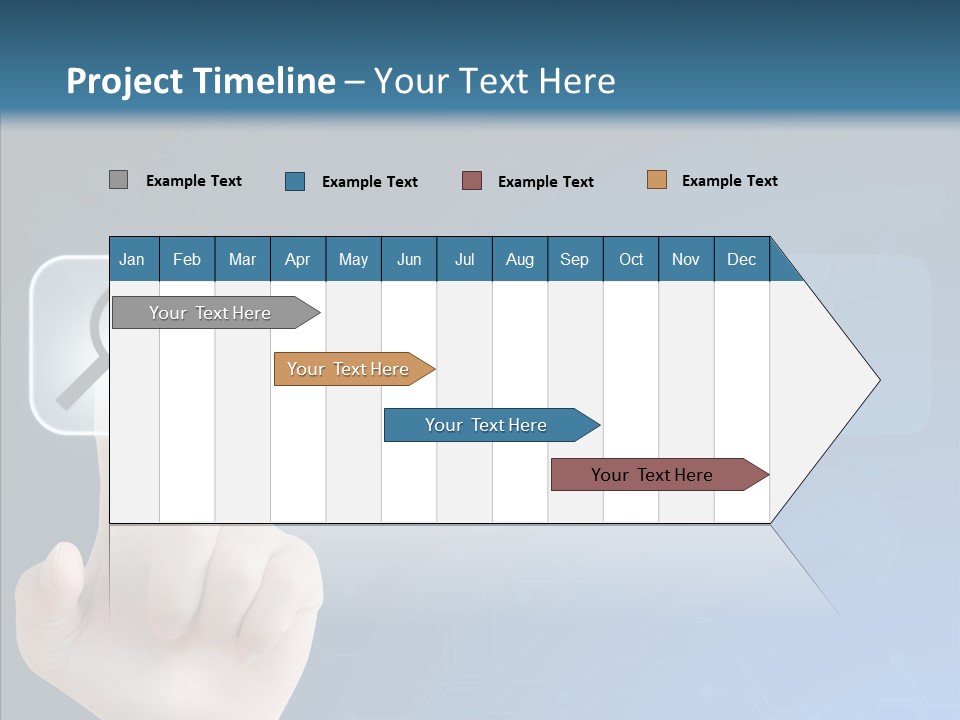 Hand Tech Pressing PowerPoint Template