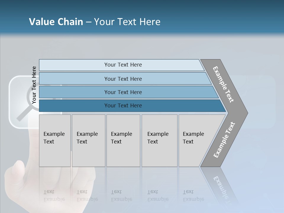 Hand Tech Pressing PowerPoint Template
