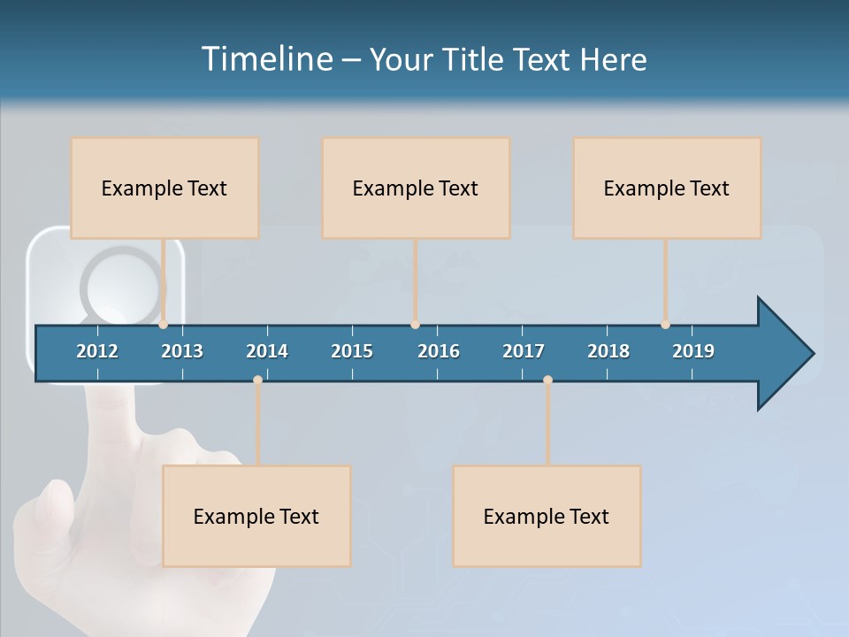 Hand Tech Pressing PowerPoint Template