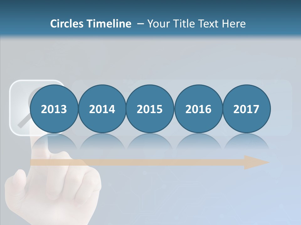 Hand Tech Pressing PowerPoint Template