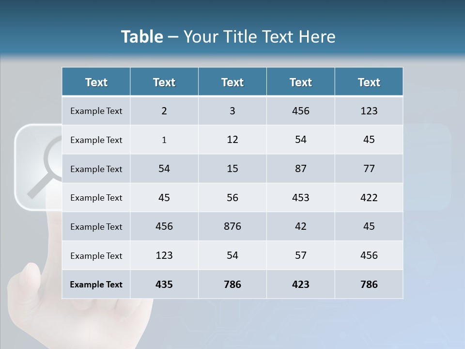 Hand Tech Pressing PowerPoint Template