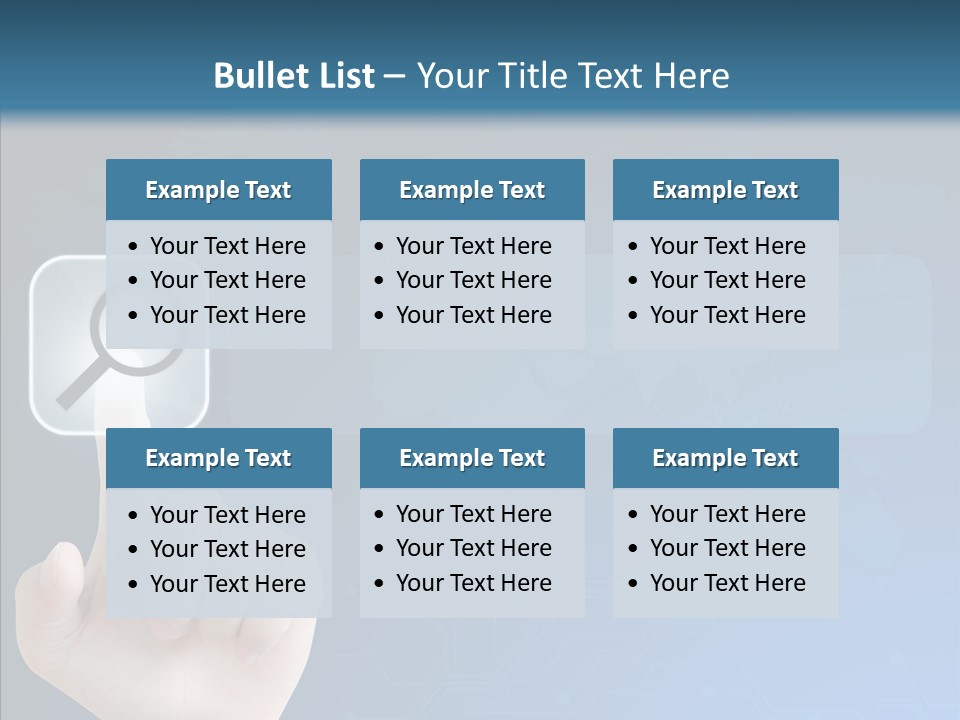 Hand Tech Pressing PowerPoint Template