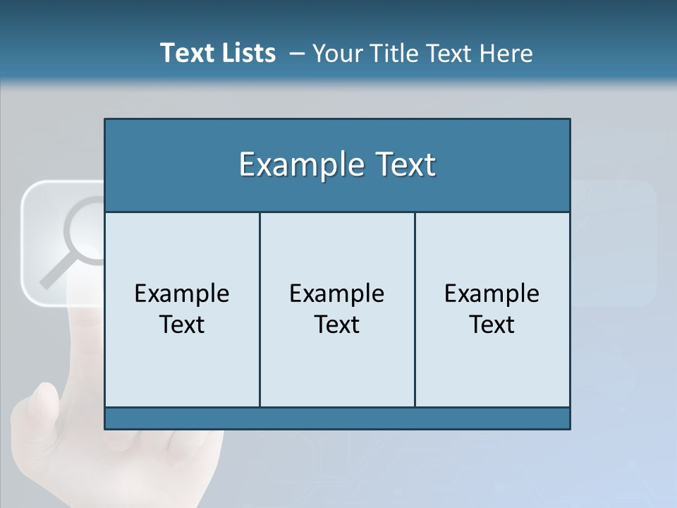 Hand Tech Pressing PowerPoint Template