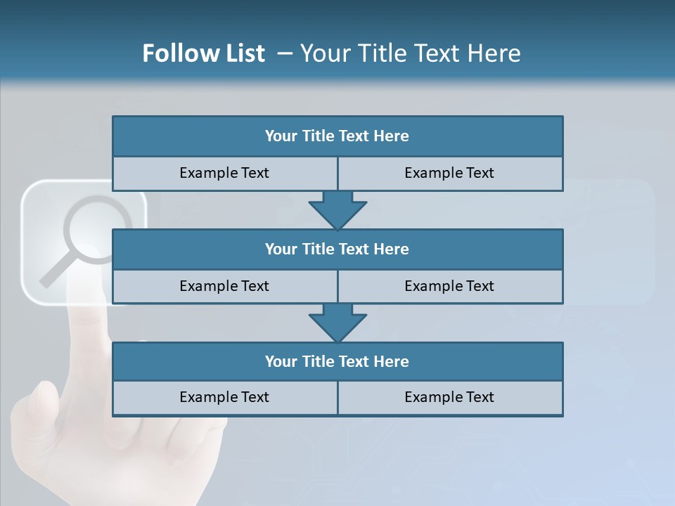 Hand Tech Pressing PowerPoint Template