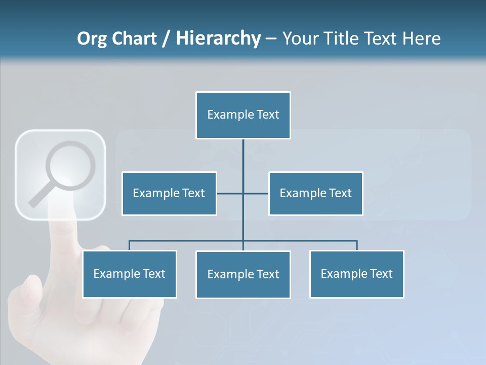 Hand Tech Pressing PowerPoint Template