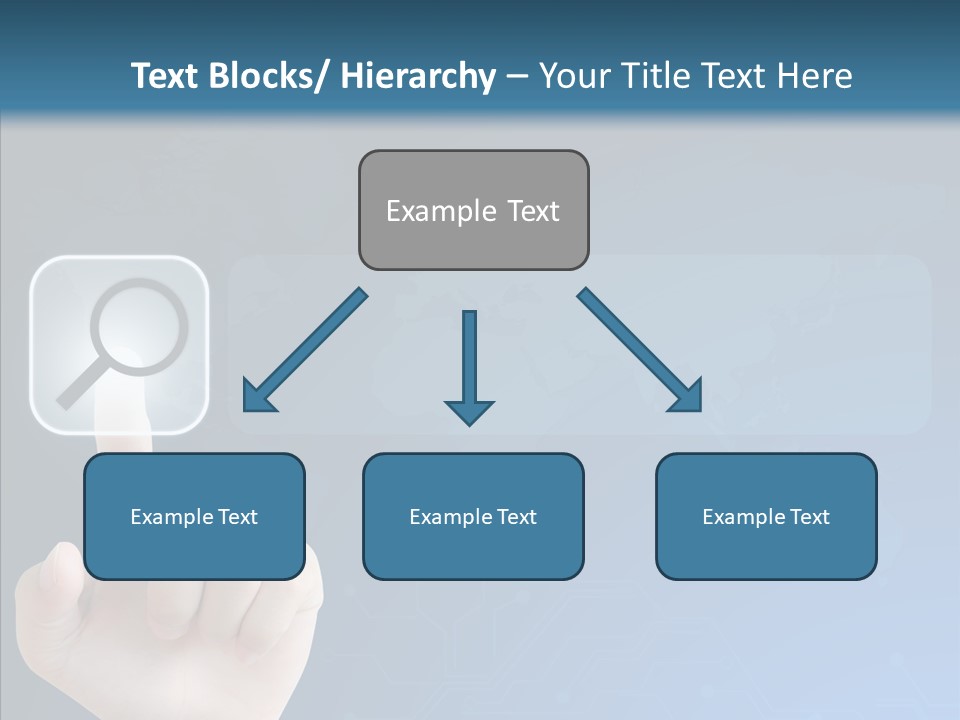 Hand Tech Pressing PowerPoint Template