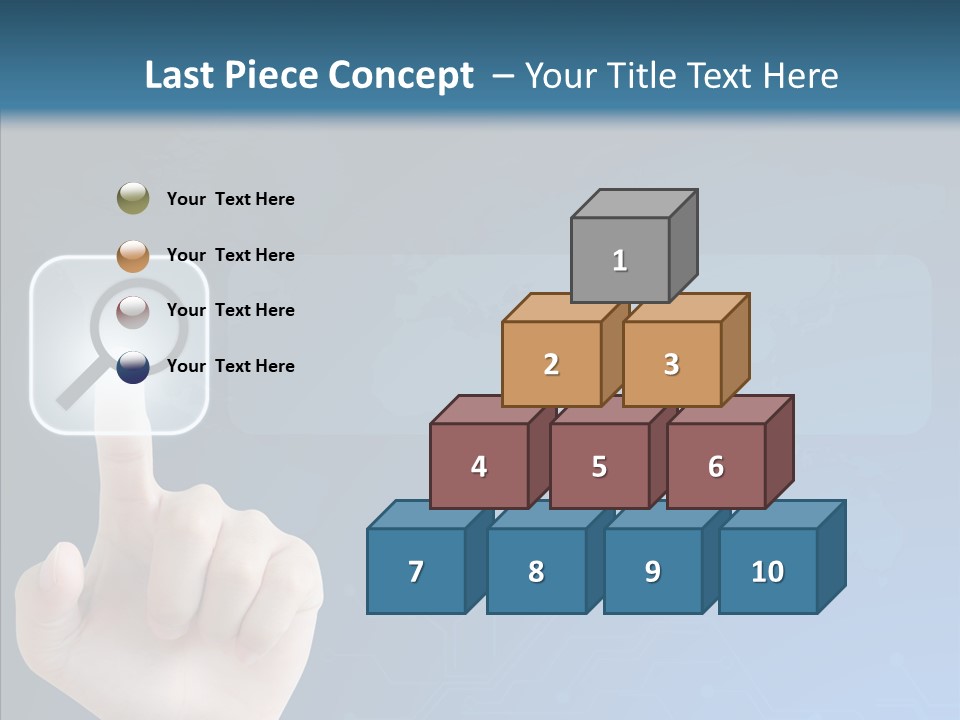 Hand Tech Pressing PowerPoint Template