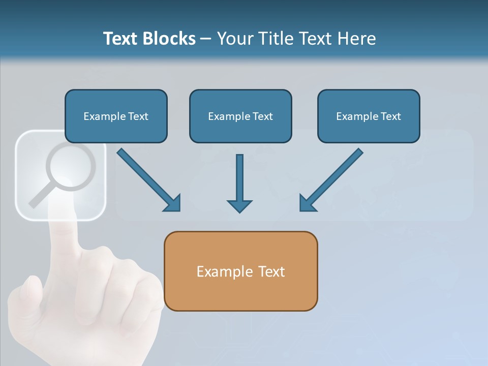 Hand Tech Pressing PowerPoint Template