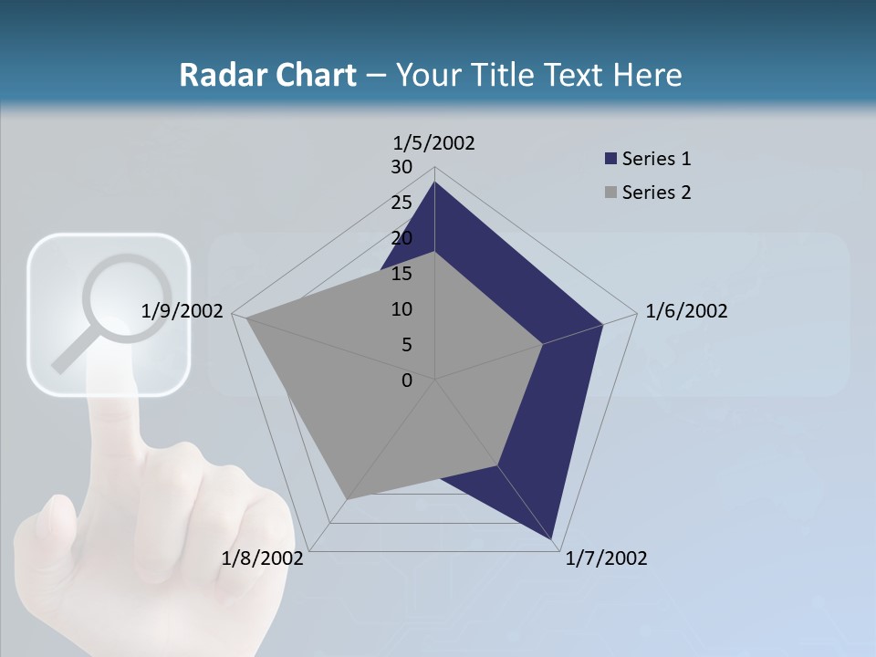 Hand Tech Pressing PowerPoint Template