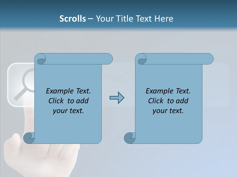 Hand Tech Pressing PowerPoint Template