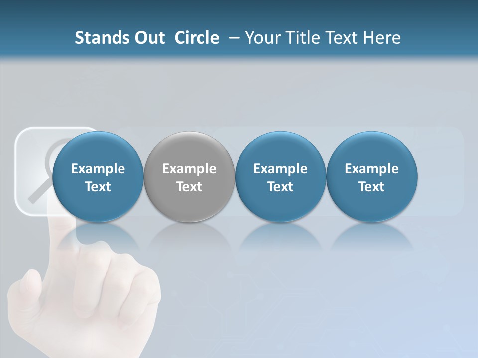 Hand Tech Pressing PowerPoint Template