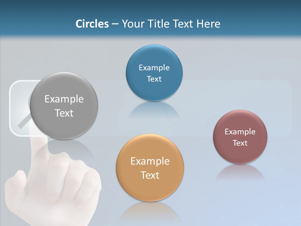 Hand Tech Pressing PowerPoint Template