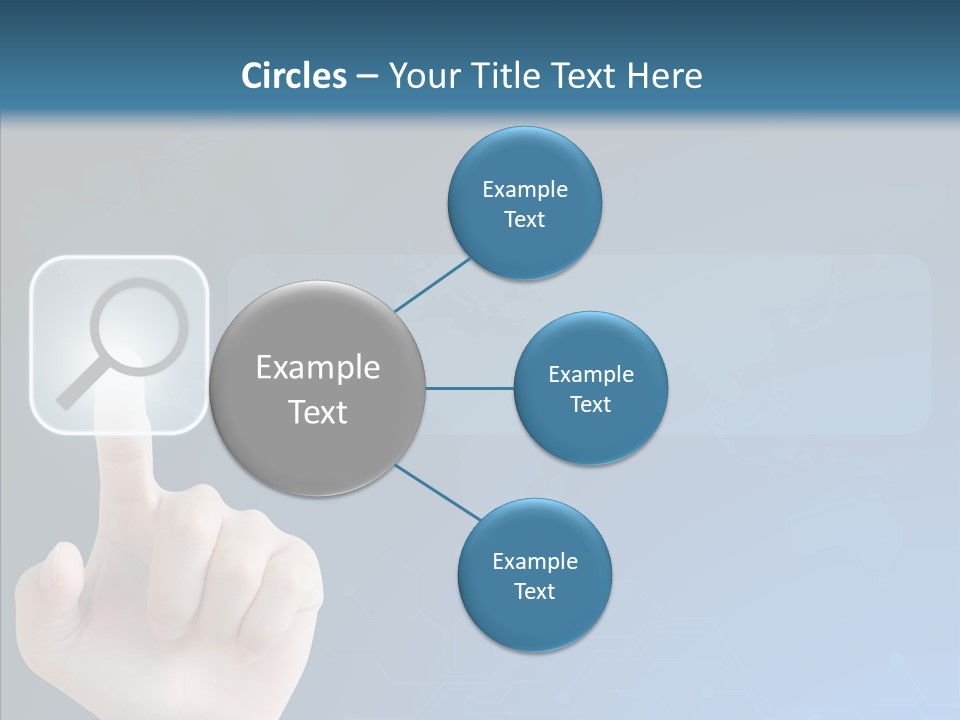 Hand Tech Pressing PowerPoint Template