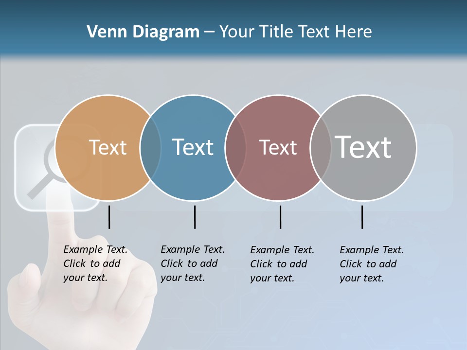 Hand Tech Pressing PowerPoint Template