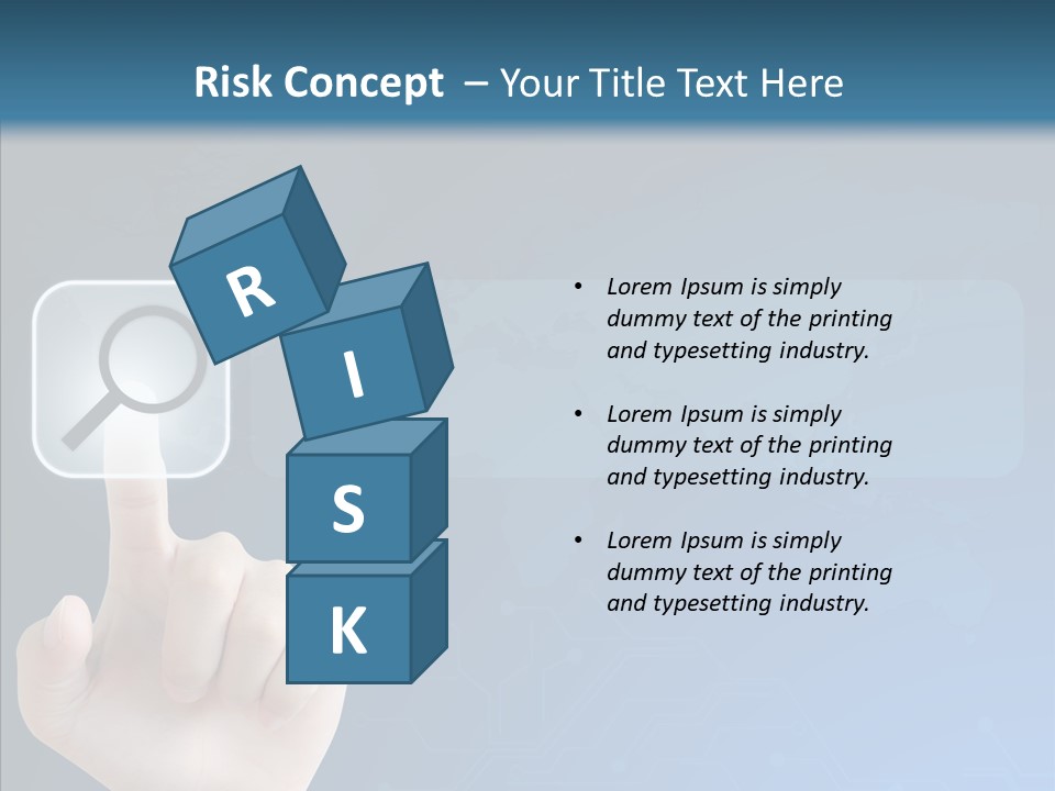 Hand Tech Pressing PowerPoint Template