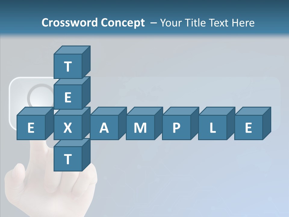Hand Tech Pressing PowerPoint Template