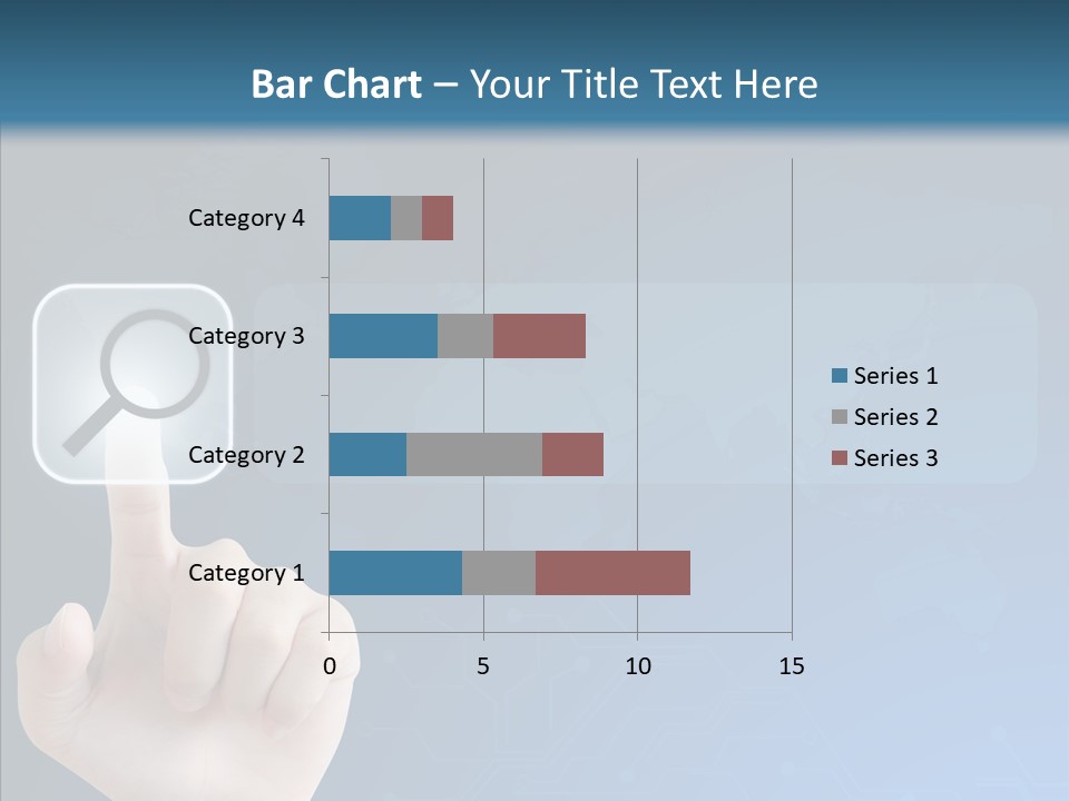 Hand Tech Pressing PowerPoint Template