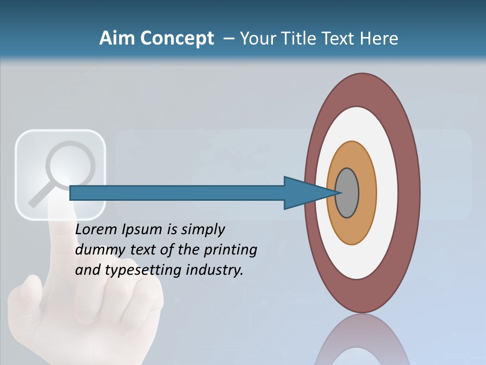 Hand Tech Pressing PowerPoint Template