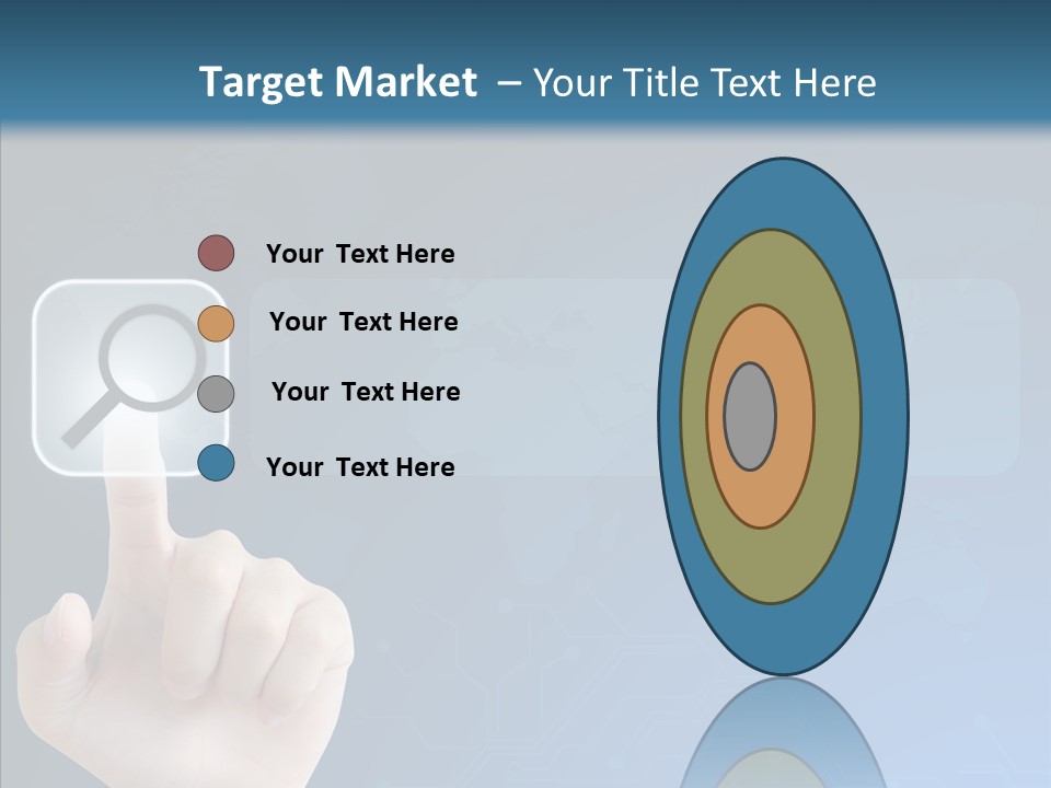 Hand Tech Pressing PowerPoint Template