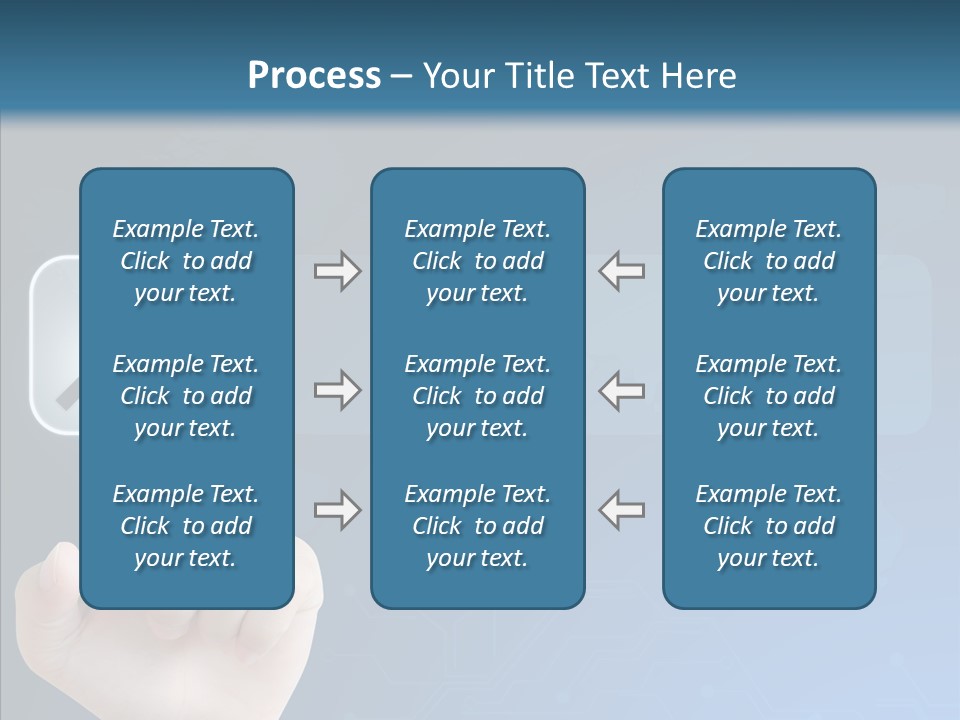 Hand Tech Pressing PowerPoint Template
