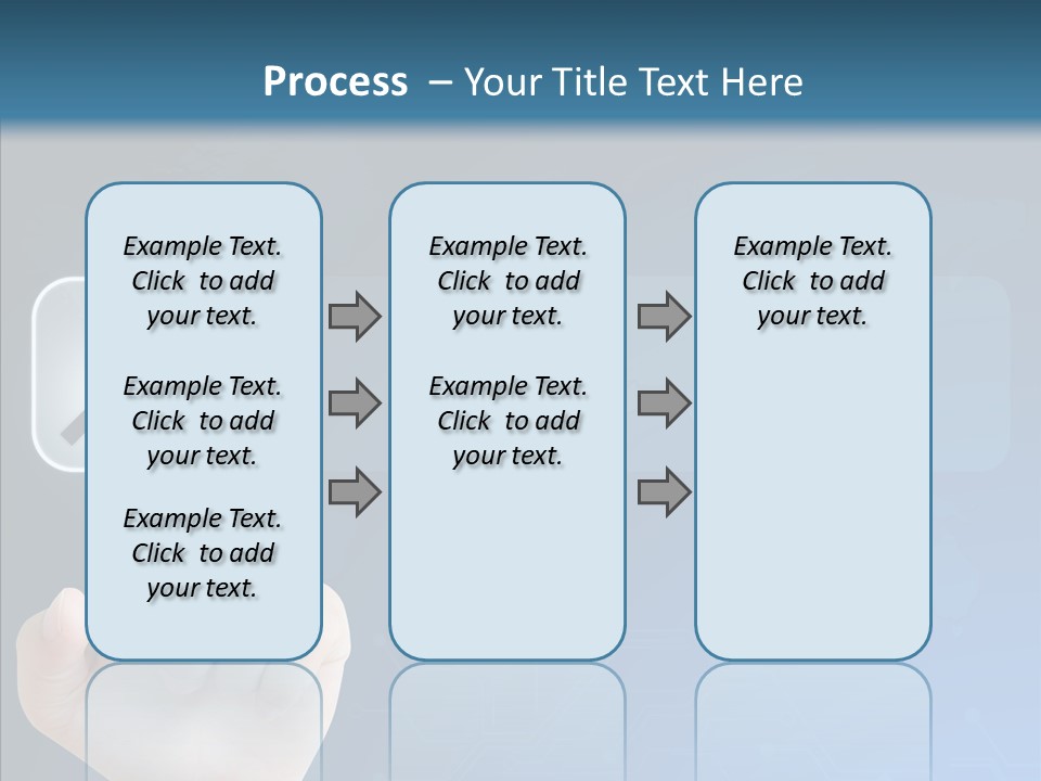 Hand Tech Pressing PowerPoint Template