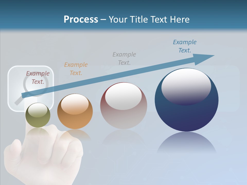 Hand Tech Pressing PowerPoint Template