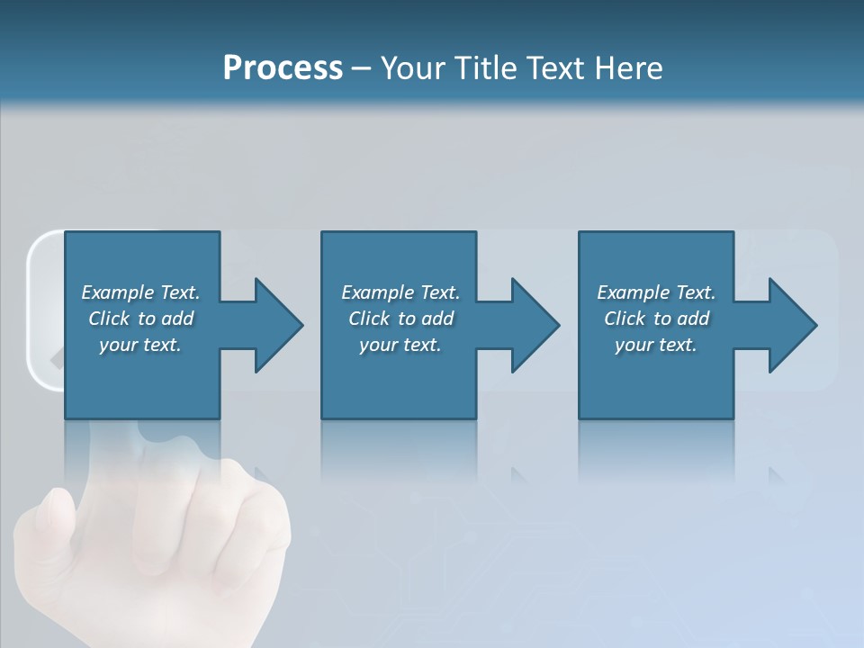 Hand Tech Pressing PowerPoint Template