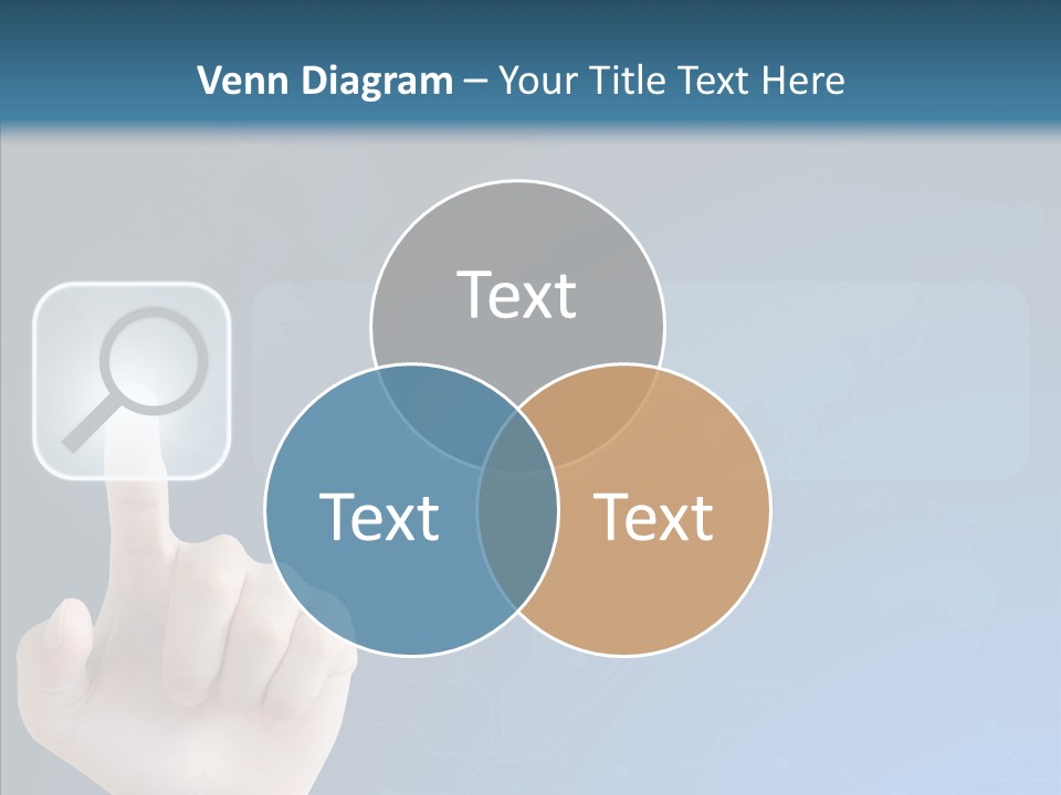 Hand Tech Pressing PowerPoint Template