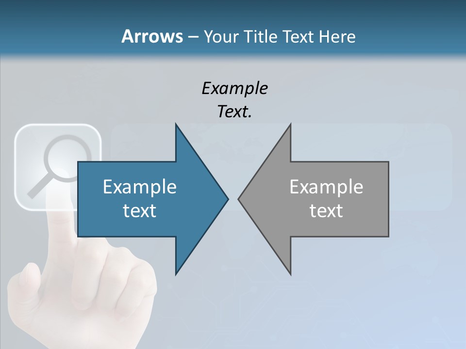 Hand Tech Pressing PowerPoint Template