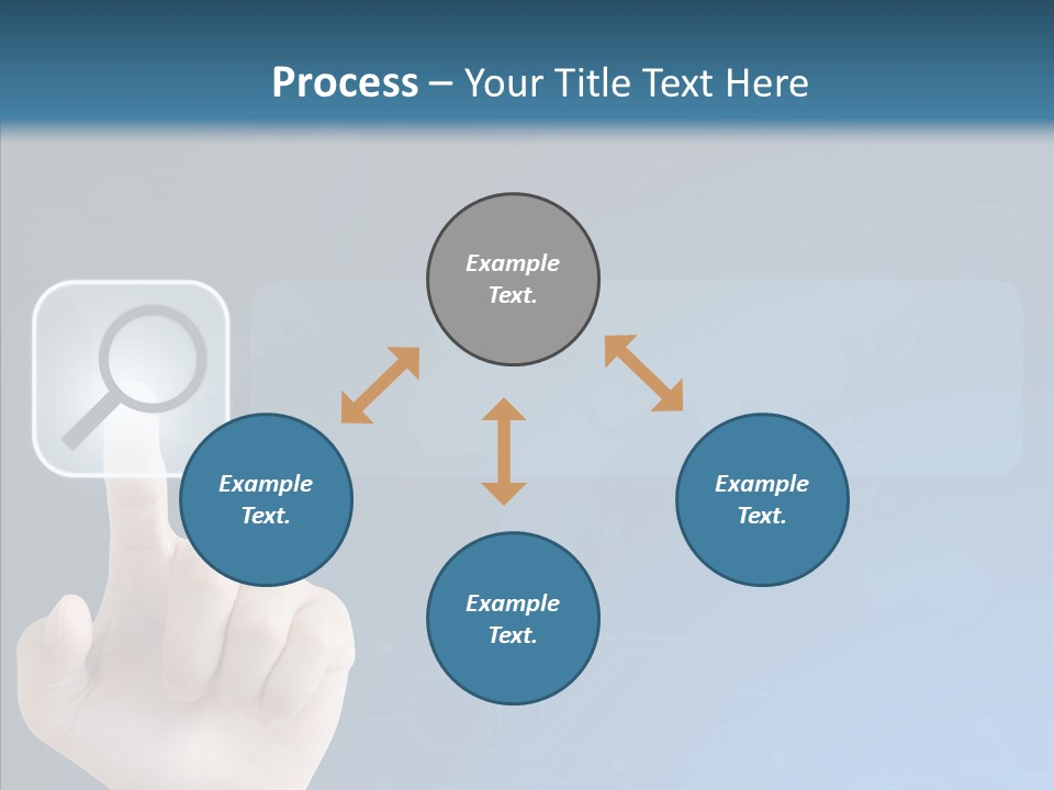 Hand Tech Pressing PowerPoint Template
