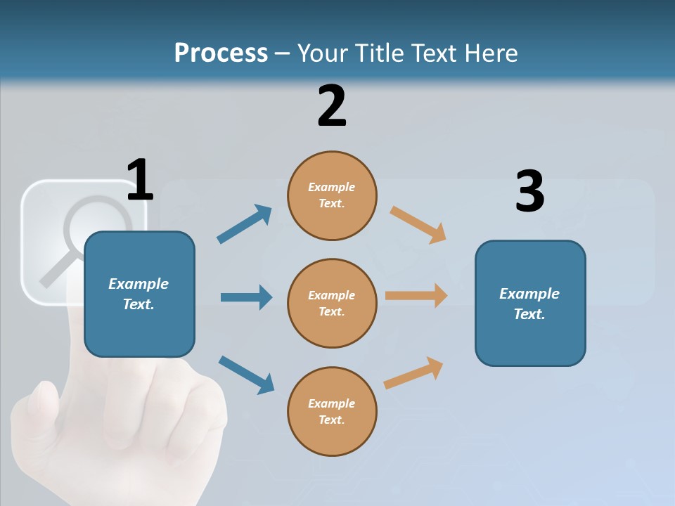 Hand Tech Pressing PowerPoint Template