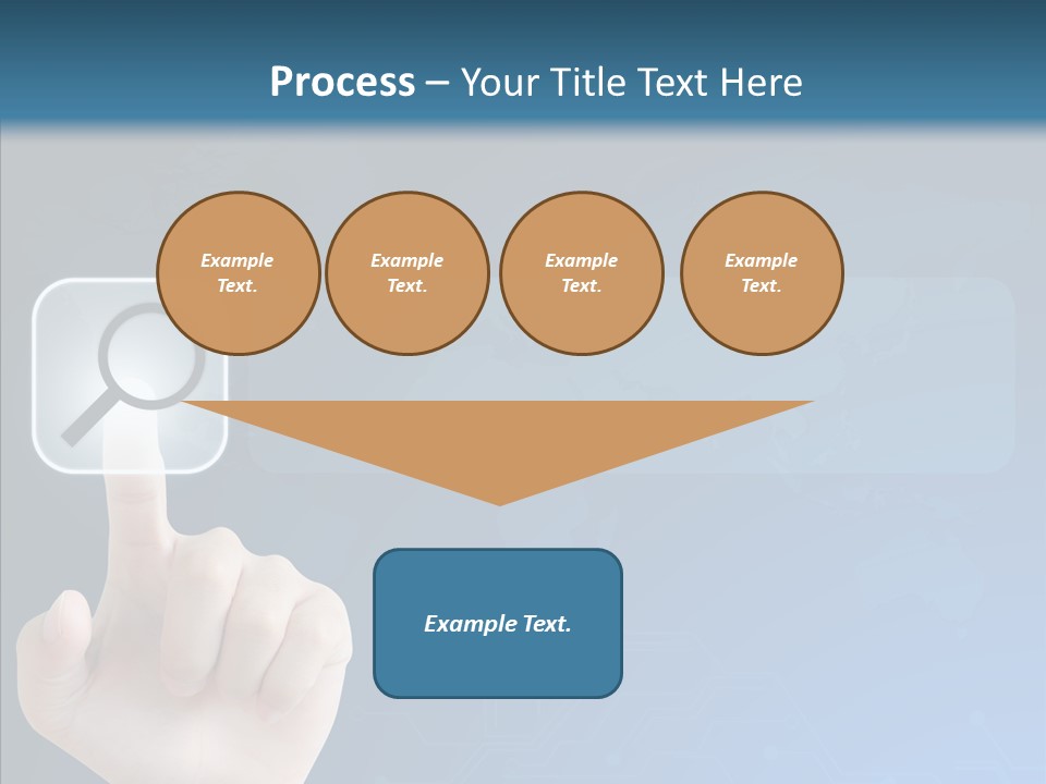 Hand Tech Pressing PowerPoint Template