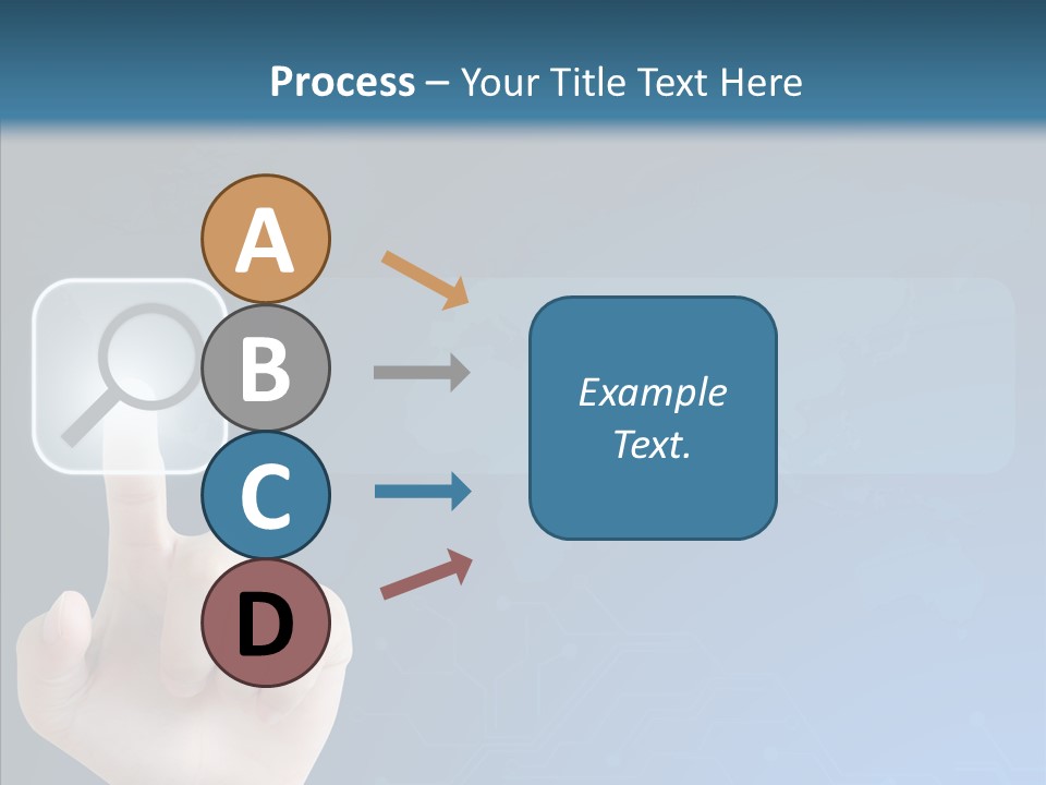 Hand Tech Pressing PowerPoint Template