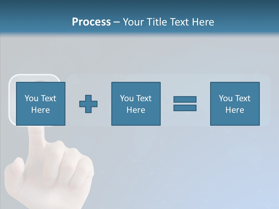 Hand Tech Pressing PowerPoint Template