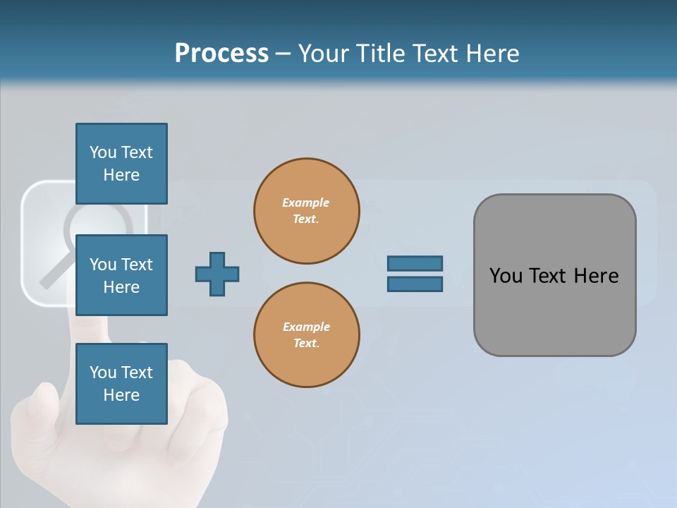 Hand Tech Pressing PowerPoint Template