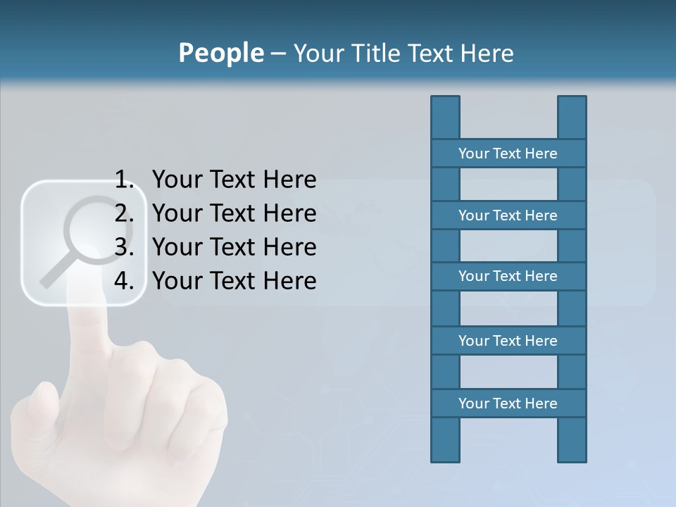 Hand Tech Pressing PowerPoint Template