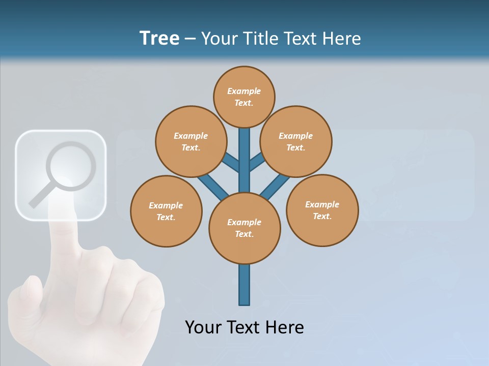 Hand Tech Pressing PowerPoint Template
