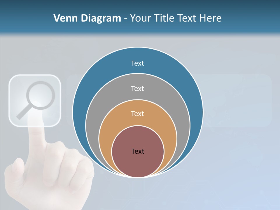 Hand Tech Pressing PowerPoint Template