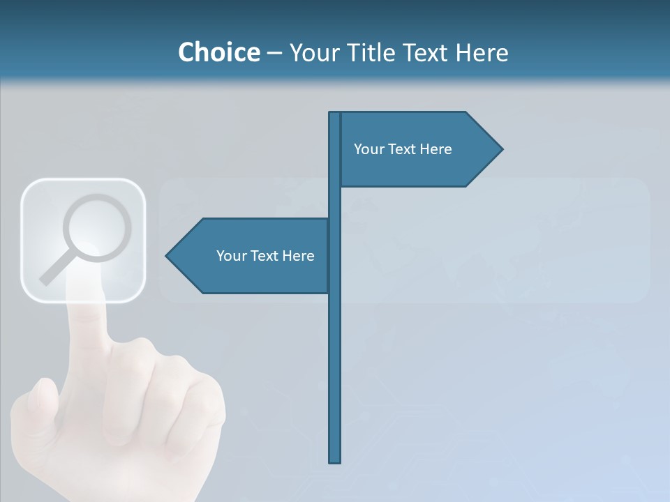 Hand Tech Pressing PowerPoint Template