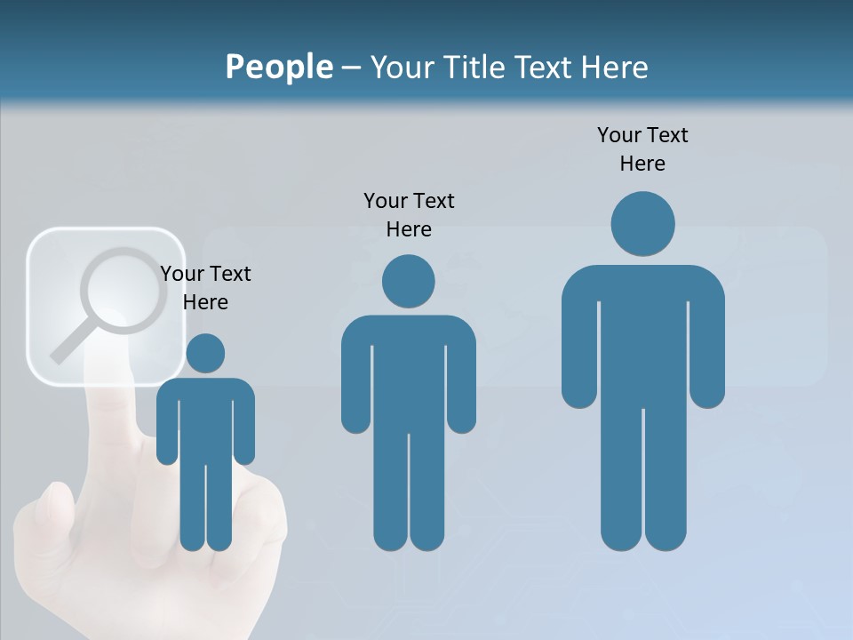 Hand Tech Pressing PowerPoint Template