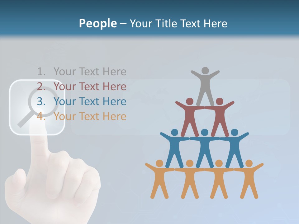 Hand Tech Pressing PowerPoint Template