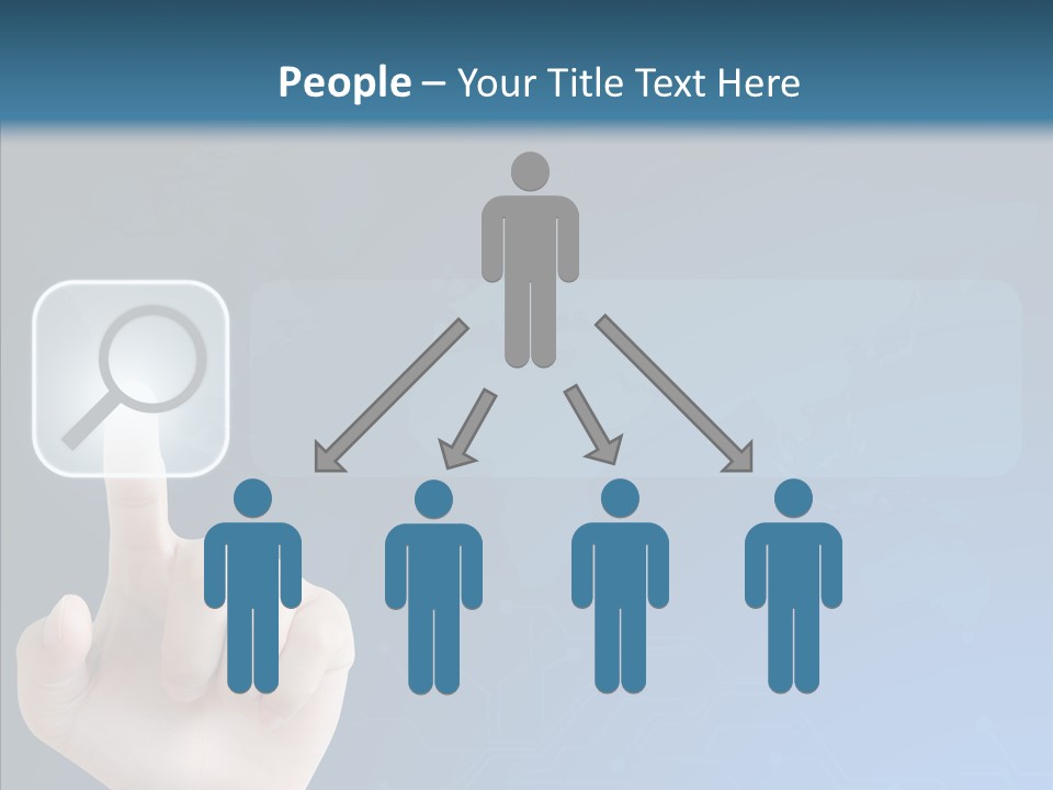 Hand Tech Pressing PowerPoint Template