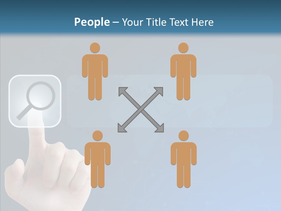 Hand Tech Pressing PowerPoint Template